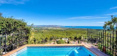 PP 604 Moderna villa para 6 personas con piscina privada y vistas al mar cerca de Playa de Pals en la Costa Brava