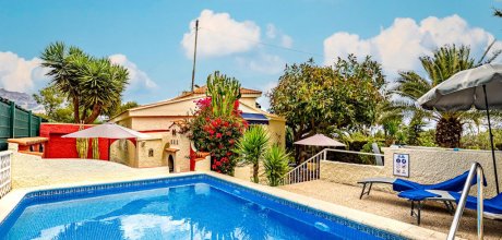AL 410 Maison pour 4 personnes près de la plage avec piscine privée et vue sur la mer près d'Altea sur la Costa Blanca