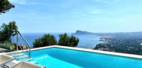 AL 841 Casa de vacaciones de lujo para 8 personas - piscina privada - vista al mar cerca de Altea en la Costa Blanca
