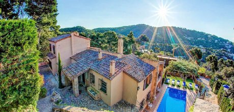 PA 927 Exclusiva casa para 12 personas con piscina privada y vistas al mar en Llafranc en la Costa Brava