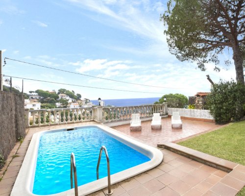 Ferienhaus Costa Brava Privater Pool Meerblick